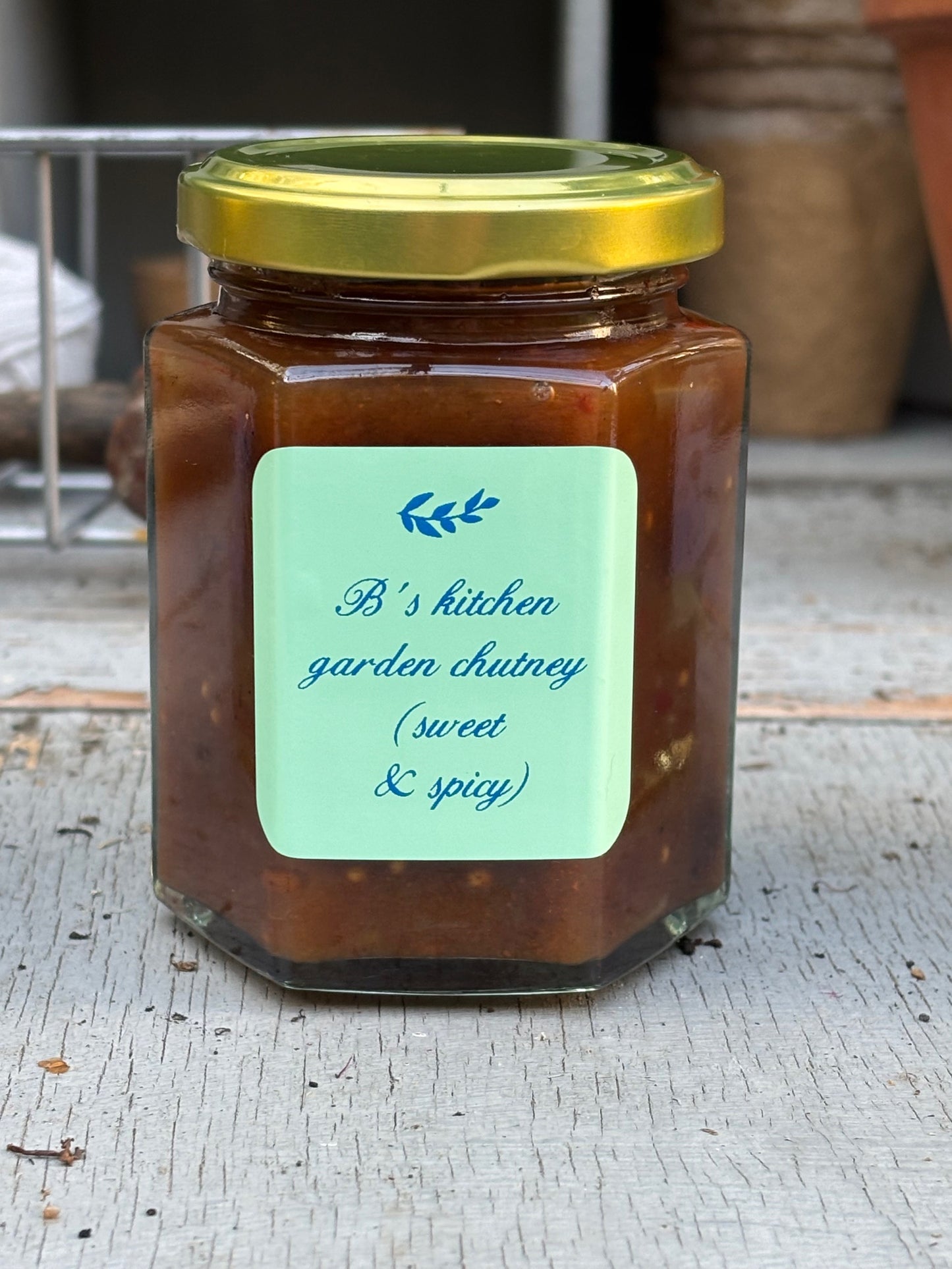 B's kitchen garden tomato & chilli chutney