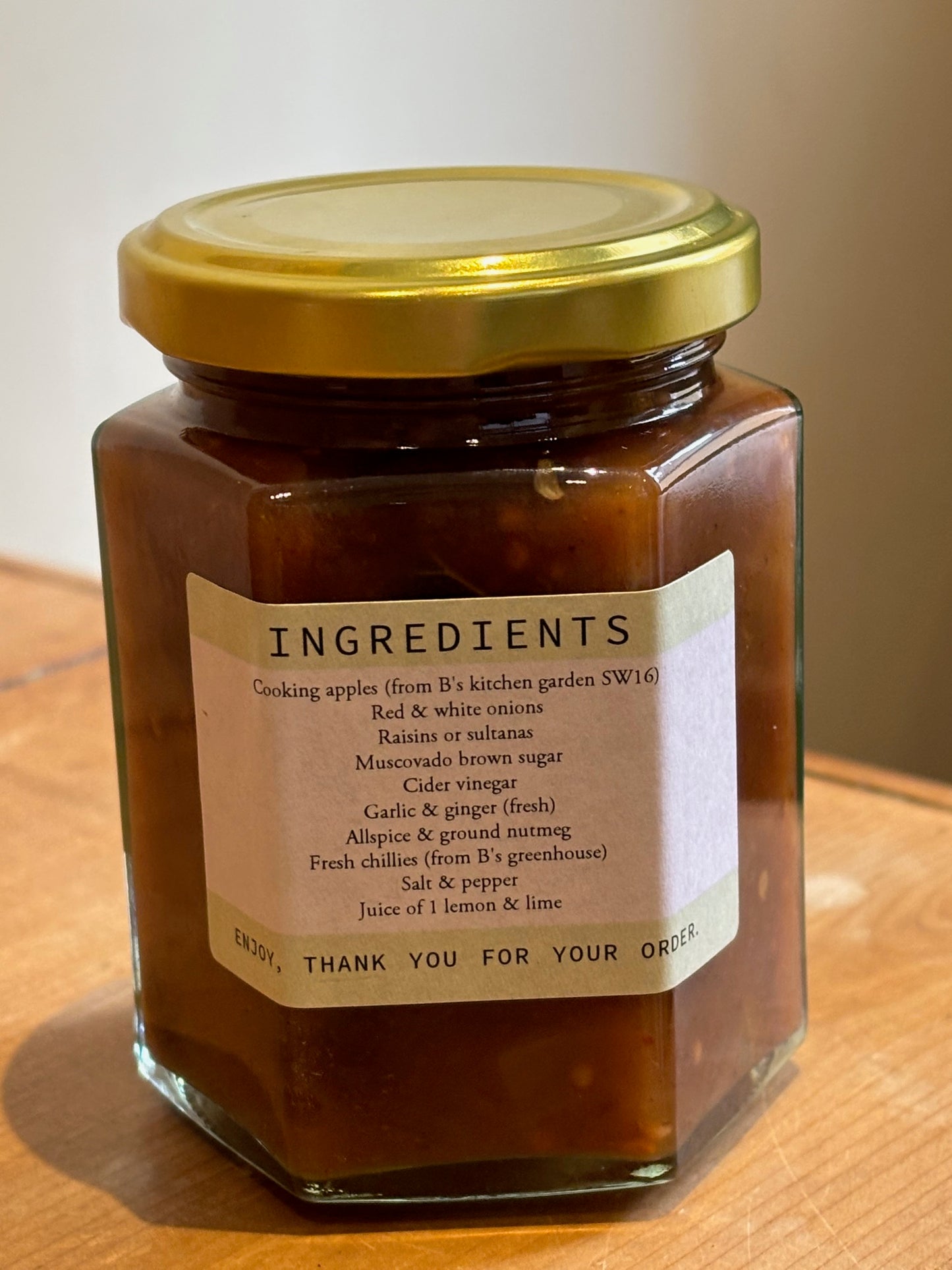 B'kitchen garden chutney (apple)